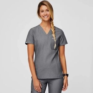 Figs Catarina Slim Scrub Top Xs